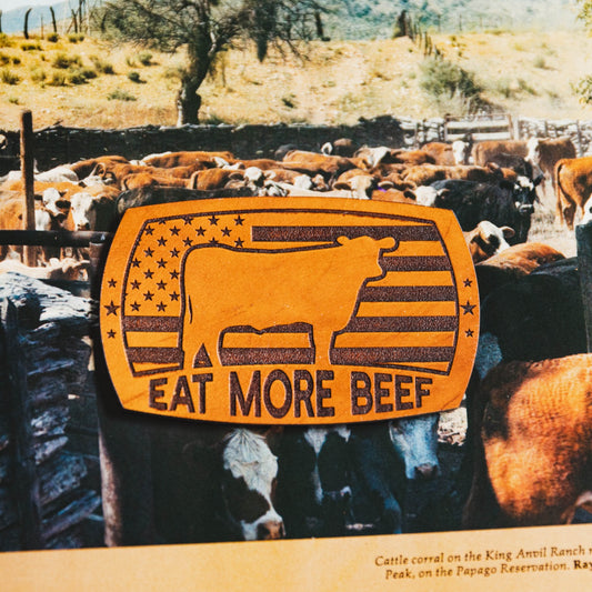 Eat More Beef | Leather Patch