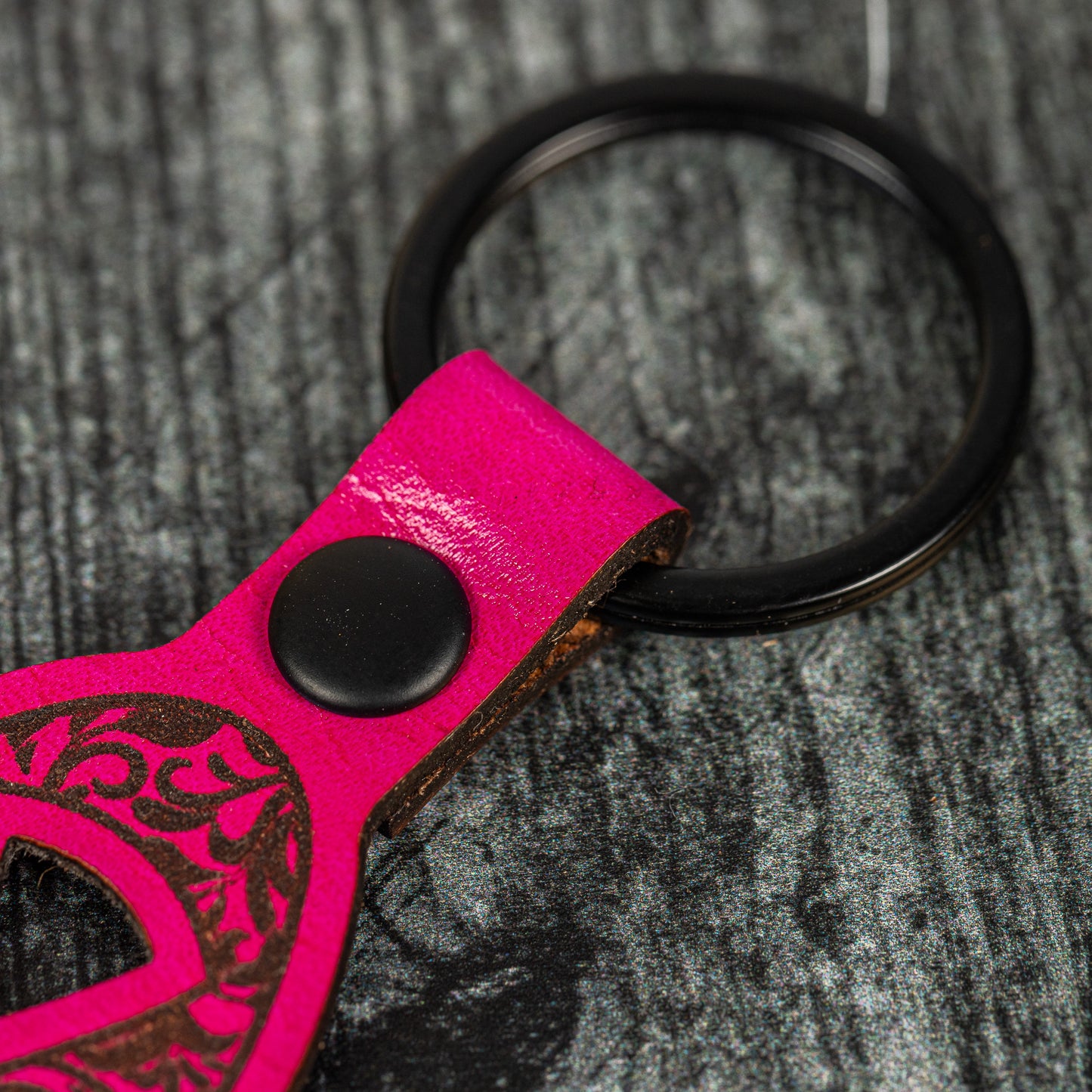 Breast Cancer Ribbon Keychain