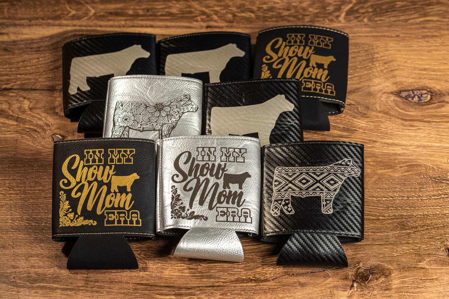 Show Steer | Leatherette Can Coozie