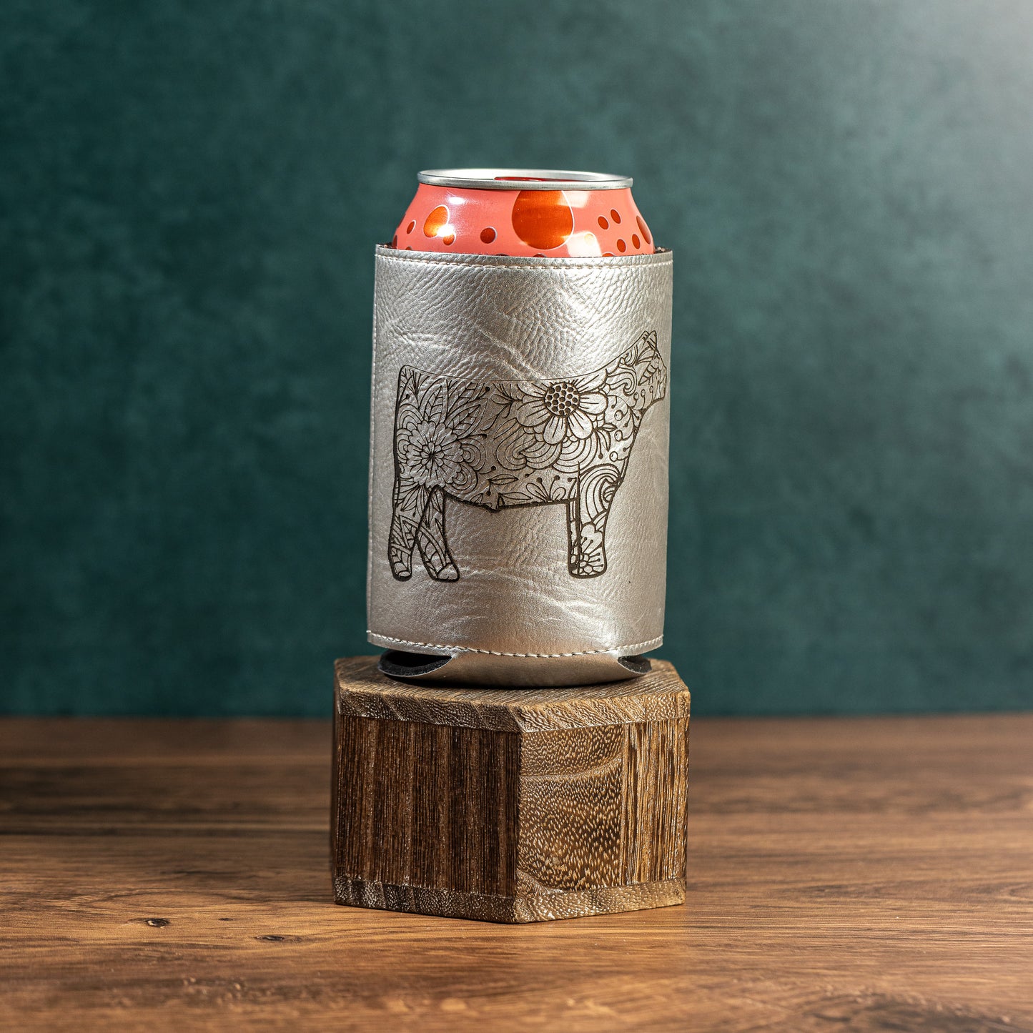 Show Steer | Leatherette Can Coozie