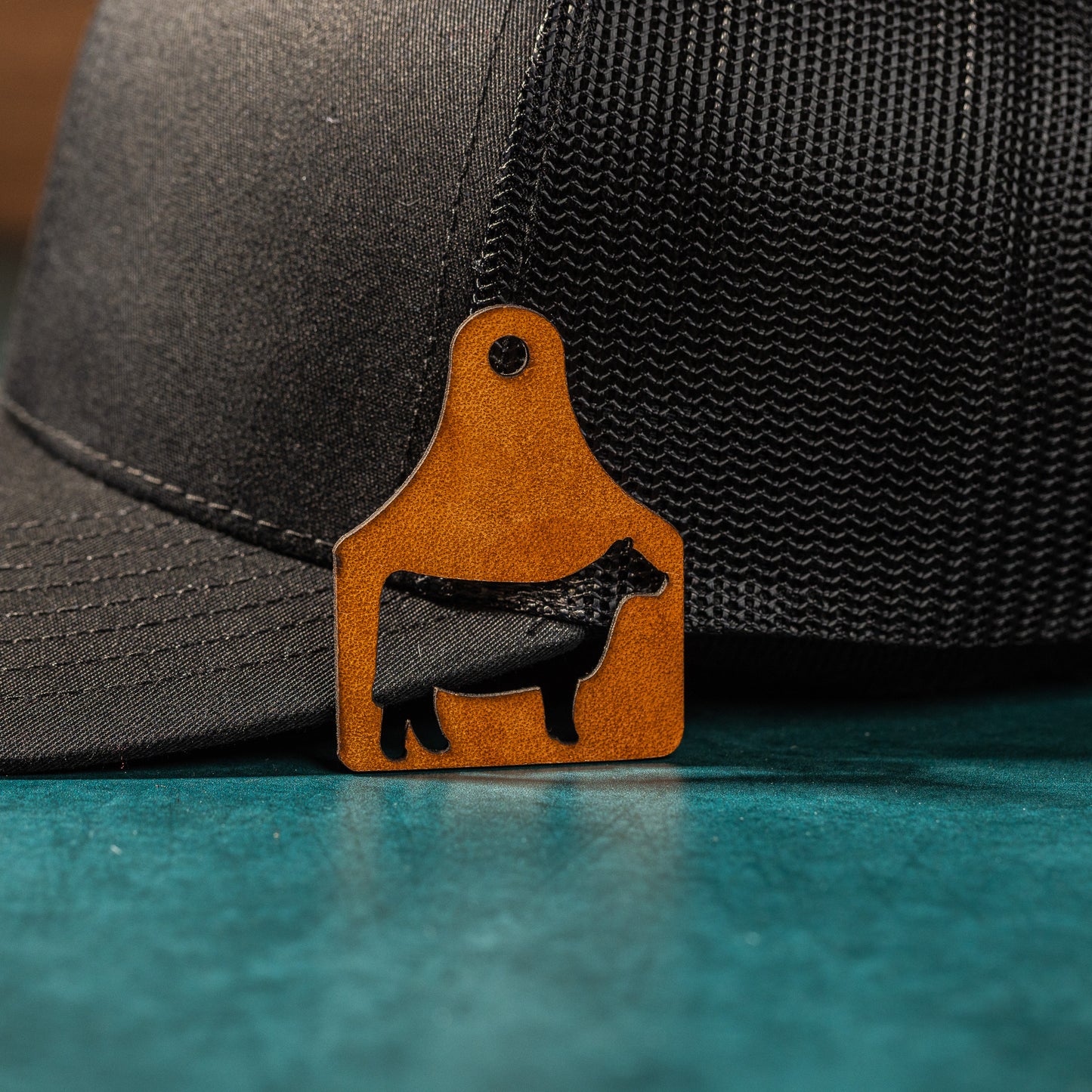 Eartag Steer Cutout | Leather Patch