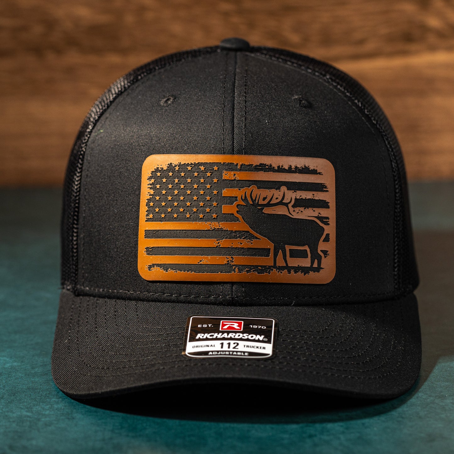 Elk USA Flag Trucker Hat