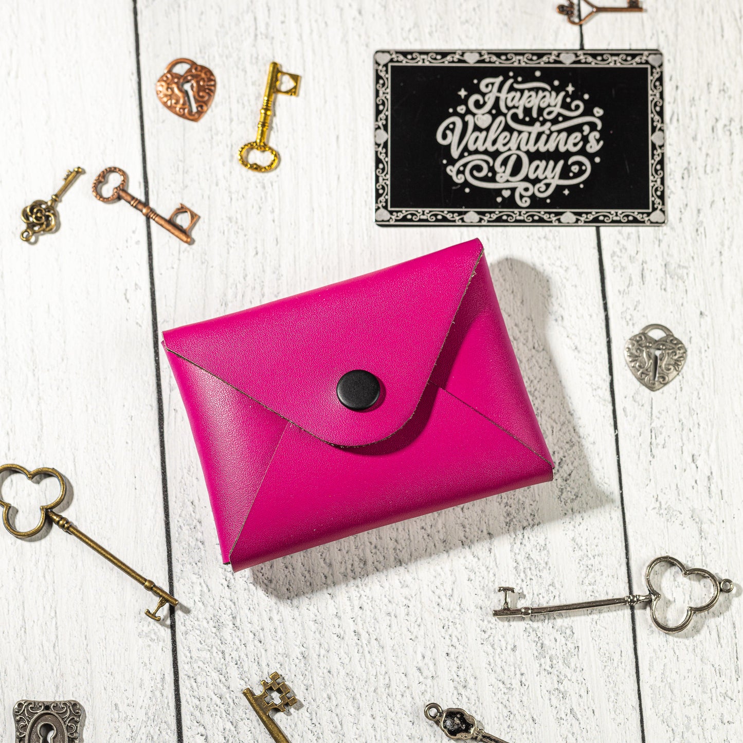 Valentine's Day Gift Card Holder - Faux Leather