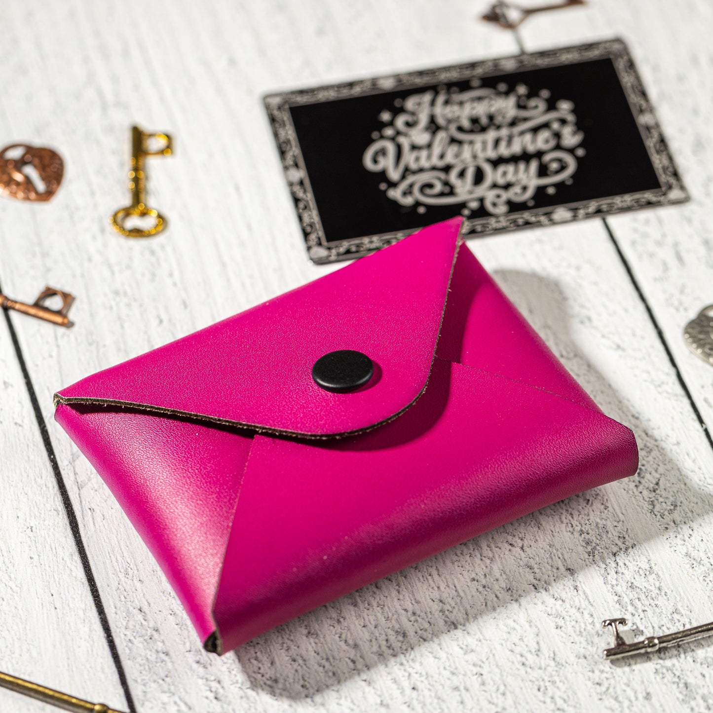 Valentine's Day Gift Card Holder - Faux Leather