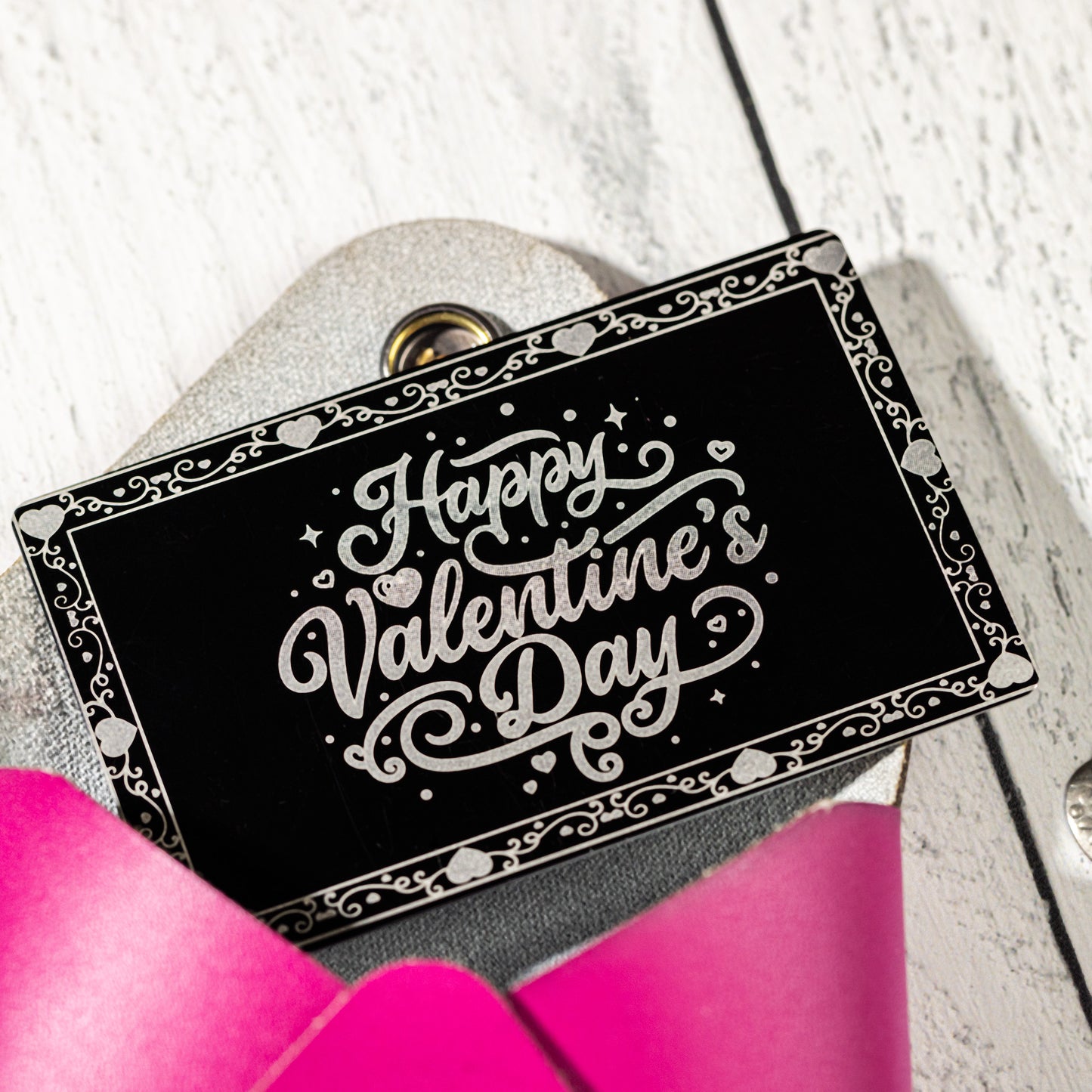 Valentine's Day Gift Card Holder - Faux Leather