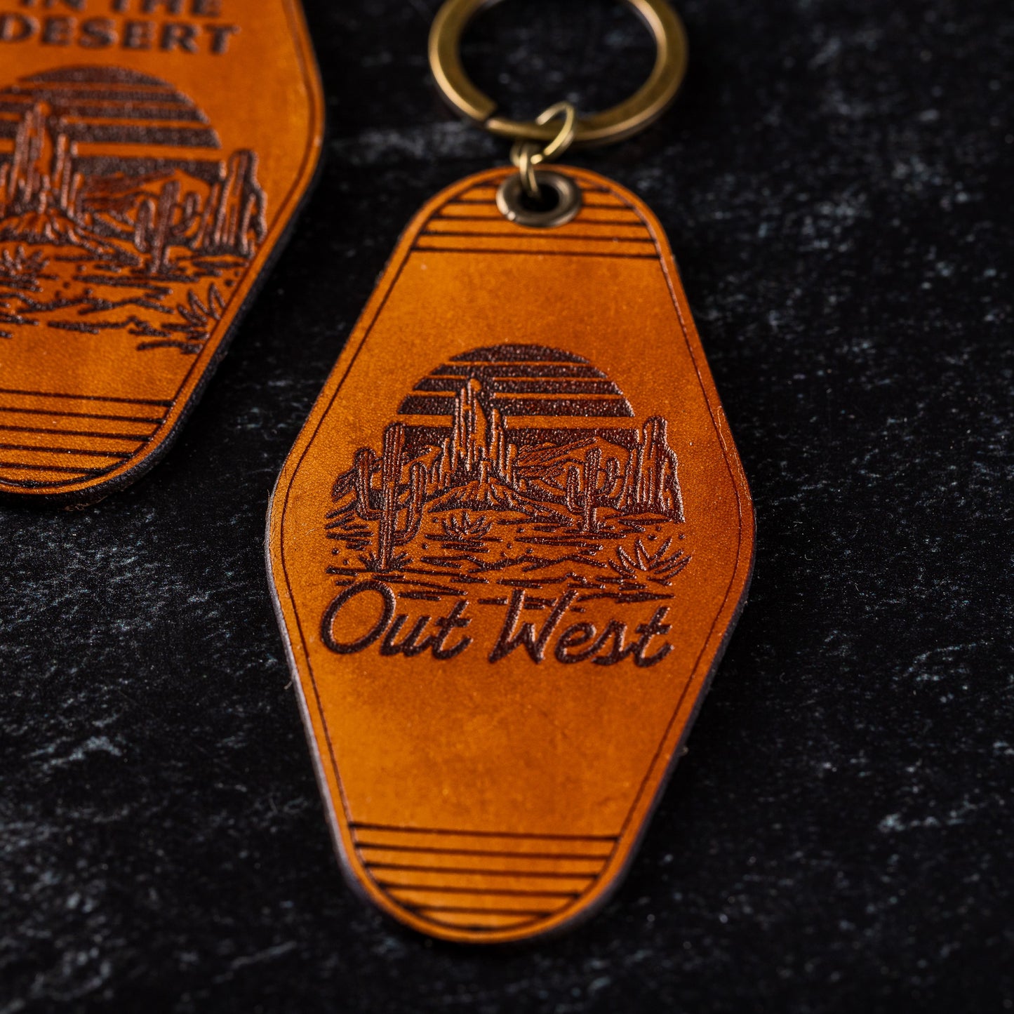 Leather Motel Keychain