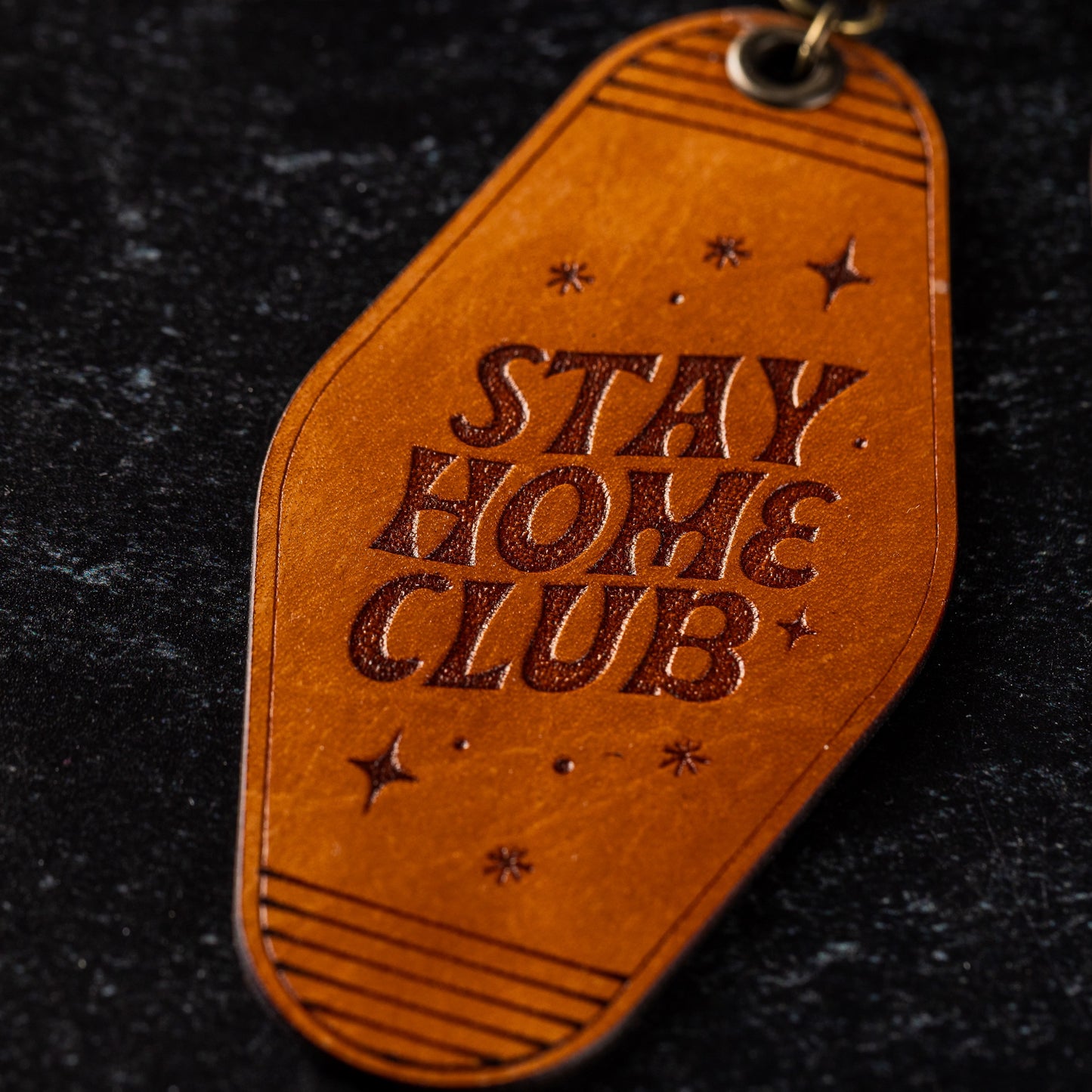 Leather Motel Keychain