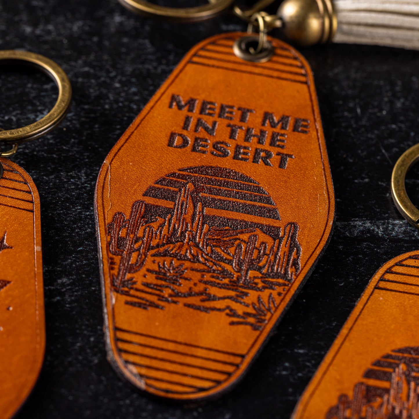 Leather Motel Keychain