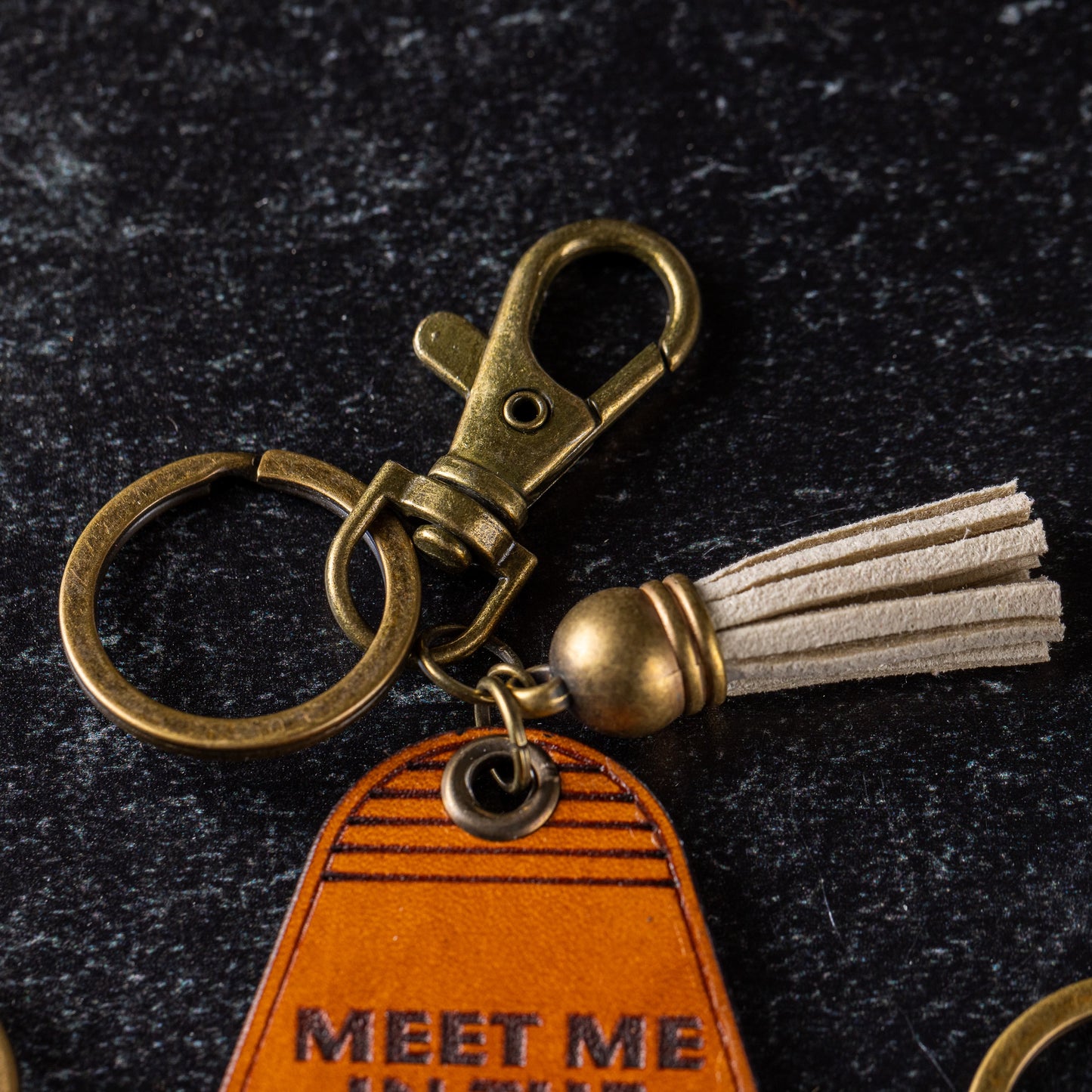 Leather Motel Keychain