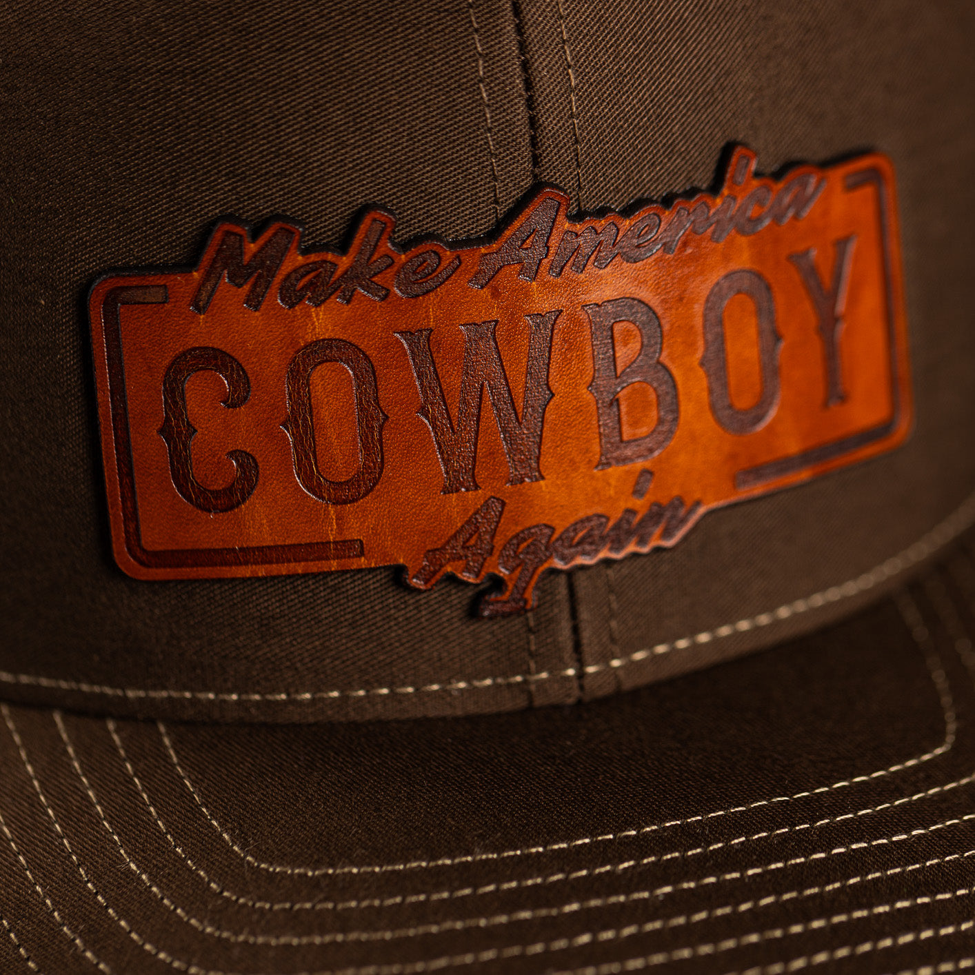 Make America Cowboy | Leather Patch